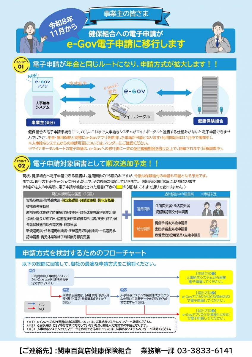 e-Govによる電子申請への移行について